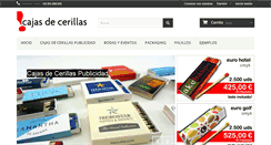 Desktop Screenshot of cajasdecerillas.es